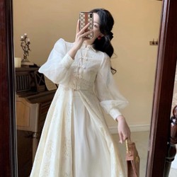 Set áo dài sườn xám cách tân thanh lịch tiểu thư công chúa size s 80023