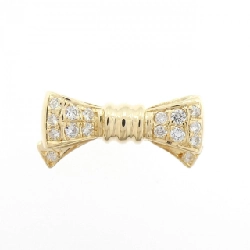 Nhẫn kim cương K18YG hình ruy băng 0.18CT - Hàng hiệu chính hãng 854606