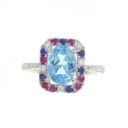 Nhẫn Blue Topaz 750WG 667366