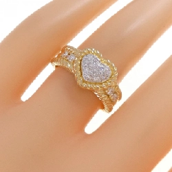 Nhẫn kim cương hình trái tim K18YG/K18WG 0.31CT 668264