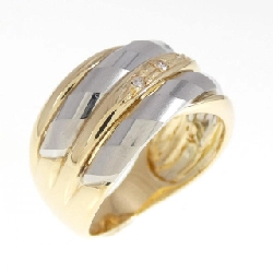 Nhẫn kim cương K18YG/PT