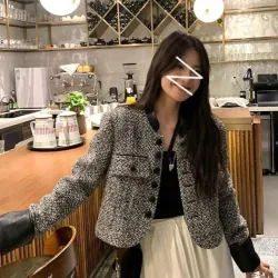 Áo dạ phối cúc da size M