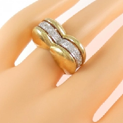 Nhẫn kim cương hình trái tim K18YG/K18WG 0.42CT - Hàng hiệu chính hãng 851219