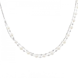 K18WG Ngọc trai nước ngọt - Hàng hiệu Authentic