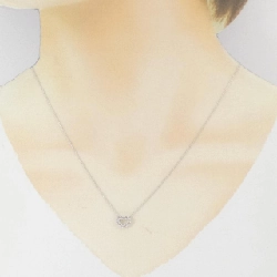 K18WG Dây chuyền hình trái tim với kim cương hồng 0.14CT - Hàng hiệu Chính hãng 859027