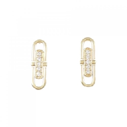 K18YG Bông tai kim cương 0.10CT - Hàng hiệu Chính hãng