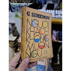 Người khách không muốn ngủ tập truyện 1 mới 70% ố rách bìa 1988 Văn học nước ngoài HCM1709