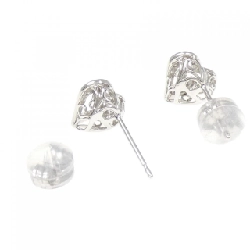 K18WG Bông tai kim cương hình trái tim - Hàng hiệu Chính hãng 870389