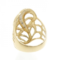 Nhẫn kim cương K18YG/PT900 0.04CT 671701