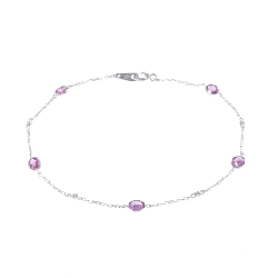 K18WG Sapphire Bracelet 0.98CT - Hàng hiệu Authentic 870504