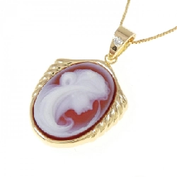 K18YG Mặt dây chuyền ngọc bích - Hàng hiệu Authentic 861820