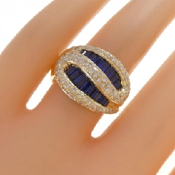 Nhẫn Sapphire K18YG 1.62CT - Hàng hiệu Chính hãng 852365