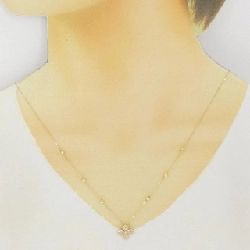 K18YG Hoa Pave Kim Cương Dây Chuyền 0.27CT - Hàng hiệu Chính hãng 847365