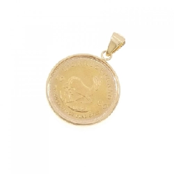 K18YG(枠) Đồng xu Mặt dây chuyền - Hàng hiệu Authentic 871384