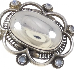 Brooch đá mặt trăng George Jensen 665869