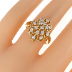 Nhẫn kim cương K18YG 0.54CT 672085