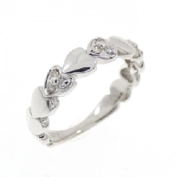 Nhẫn kim cương hình trái tim K18WG 0.06CT