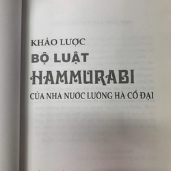 KHẢO LƯỢC BỘ LUẬT HAMMURABI CỦA NHÀ NƯỚC LƯỠNG HÀ CỔ ĐẠI - NGUYỄN ANH TUẤN 533307