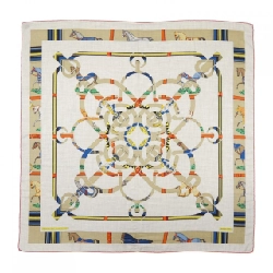 HERMES EPERON D'OR ET TENUES DE JOUR H244216S Khăn choàng - Hàng hiệu Chính hãng