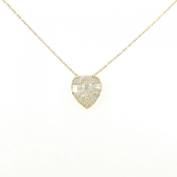 Dây chuyền kim cương hình trái tim K18YG 0.385CT - Hàng hiệu chính hãng
