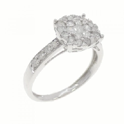 Nhẫn kim cương K18WG 0.50CT