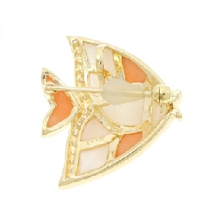 K18YG Cá Đuôi Vàng Đá Màu Brooch - Hàng hiệu Chính hãng 873798