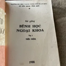 Bài giảng bệnh học ngoại khoa-  tập một tiêu hóa- 1988 789596