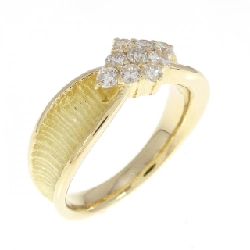 Nhẫn kim cương K18YG 0.30CT