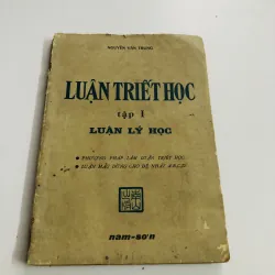 LUẬN TRIẾT HỌC (Tập 1) – LUẬN LÝ HỌC