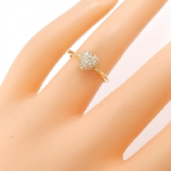 Nhẫn kim cương pavé hình trái tim K18YG 0.30CT 672072