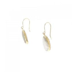 K18YG Đá mặt trăng Bông tai - Hàng hiệu Chính hãng 872284