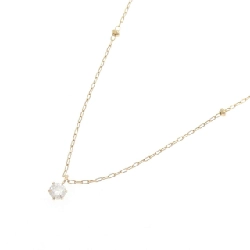 K18YG Solitaire Dây chuyền kim cương 0.10CT - Hàng hiệu Chính hãng 857046