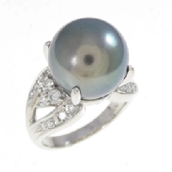 Nhẫn ngọc trai đen PT900 12.8mm - Hàng hiệu Authentic