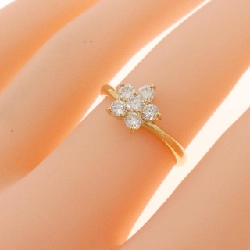 Nhẫn kim cương hoa K18YG 0.50CT 667266