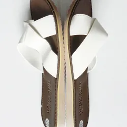 Dép lê nữ đế bệt mũi tròn, đế cao su chống trươn trượt 570392