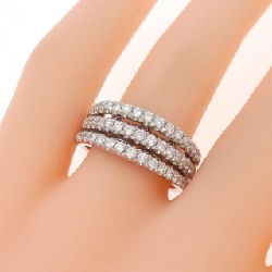 Nhẫn kim cương Pavé 750WG 0.73CT - Hàng hiệu Authentic 851615