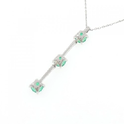 Dây chuyền ngọc lục bảo PT900/PT850 0.56CT - Hàng hiệu Authentic 858451