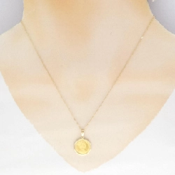 K18YG(枠)/750YG Dây chuyền đồng xu - Hàng hiệu Authentic 857916