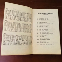 Sổ tay xưa cũ lịch năm Tân Mùi 1991 502742