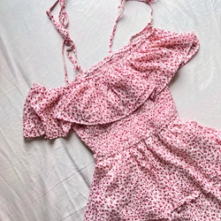 Váy đi biển 2 dây hoa nhí 499124