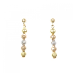 K18 Ba màu Bông tai - Hàng hiệu Chính hãng