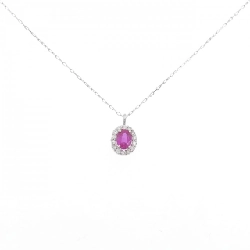 Dây chuyền ruby PT900 0.20CT - Hàng hiệu Chính hãng