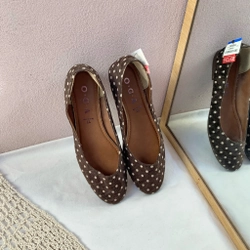 [Like new] Giày bệt nữ O•G•A made in Japan - size 37.5-38 - Chấm bi hot trend 500267