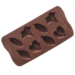 Khuôn silicon làm bánh, rau câu, socola 8 chiếc lá – Mã số 1253 338707