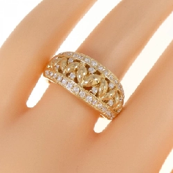 Nhẫn kim cương 750YG 0.43CT 671211