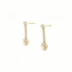 K18YG Bông tai kim cương 0.60CT - Hàng hiệu Chính hãng 871601