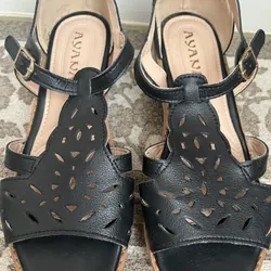 Giày da đen đế xuồng 556896