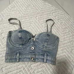 Áo croptop jean vsixtyfour