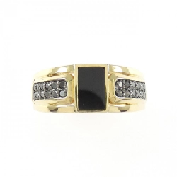 【Sản phẩm mới】Nhẫn Onyx K18YG/K18BG 666127