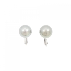 K14WG Bạc Ngọc Trai Trắng Bông Tai 10.1mm - Hàng hiệu Chính hãng